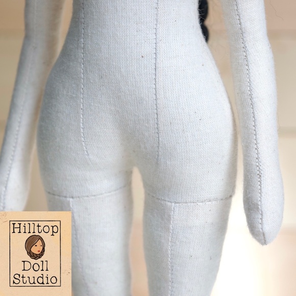 Fabric Doll "Willow" Handcrafted Textile Cloth Heirloom Primitive Doll - Picture 11 of 15